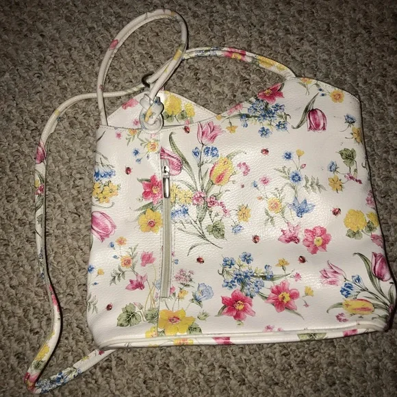 Bags | Italian Genuine Leather Flower Floral Organizer  display picture 3